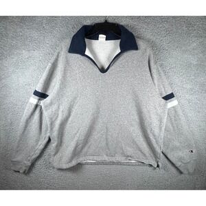 Champion x Todd Snyder Grey V Neck Sweater Size Large